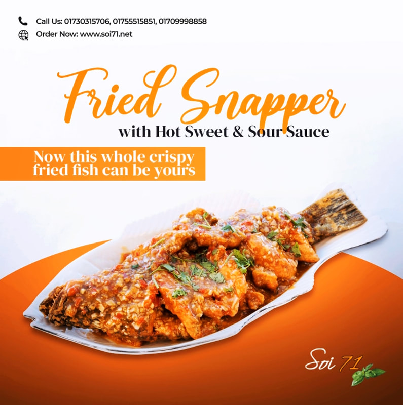 Soi71-Fried Snapper with Hot Sweet & Sour Sauce