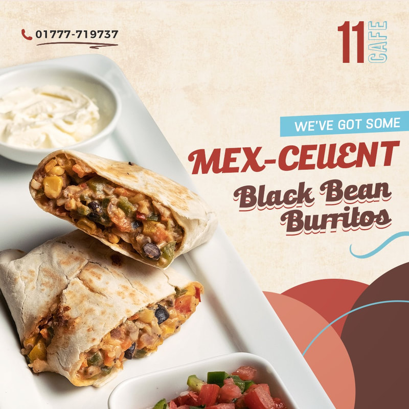 Eleven Cafe-11Cafe-Mex-Ceuent Black Bean Burritos