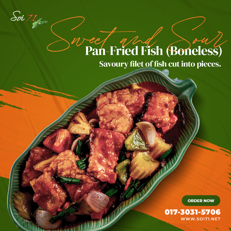 Soi71-Sweet and Sour Pan-Fried Fish (Boneless)